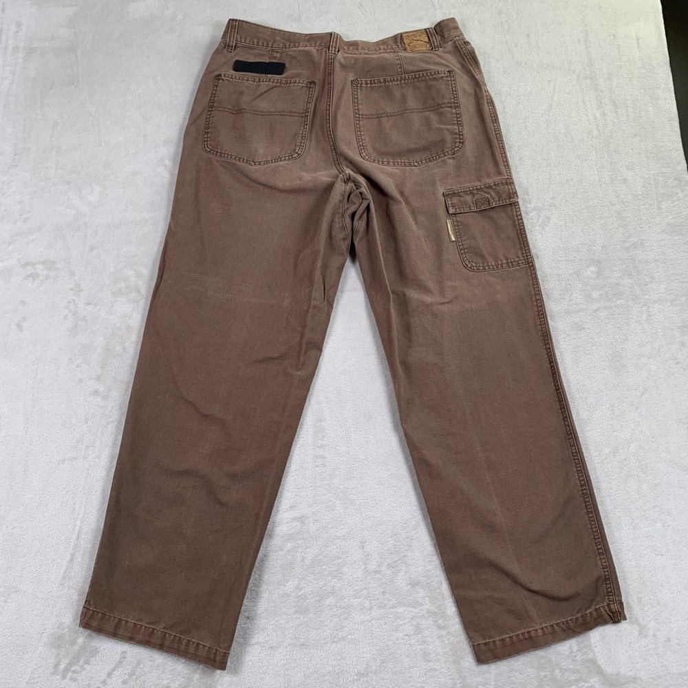 Columbia River Lodge Canvas Pants Men 34x29* Brown Straight Leg Outdoors Hunting - Picture 9 of 9